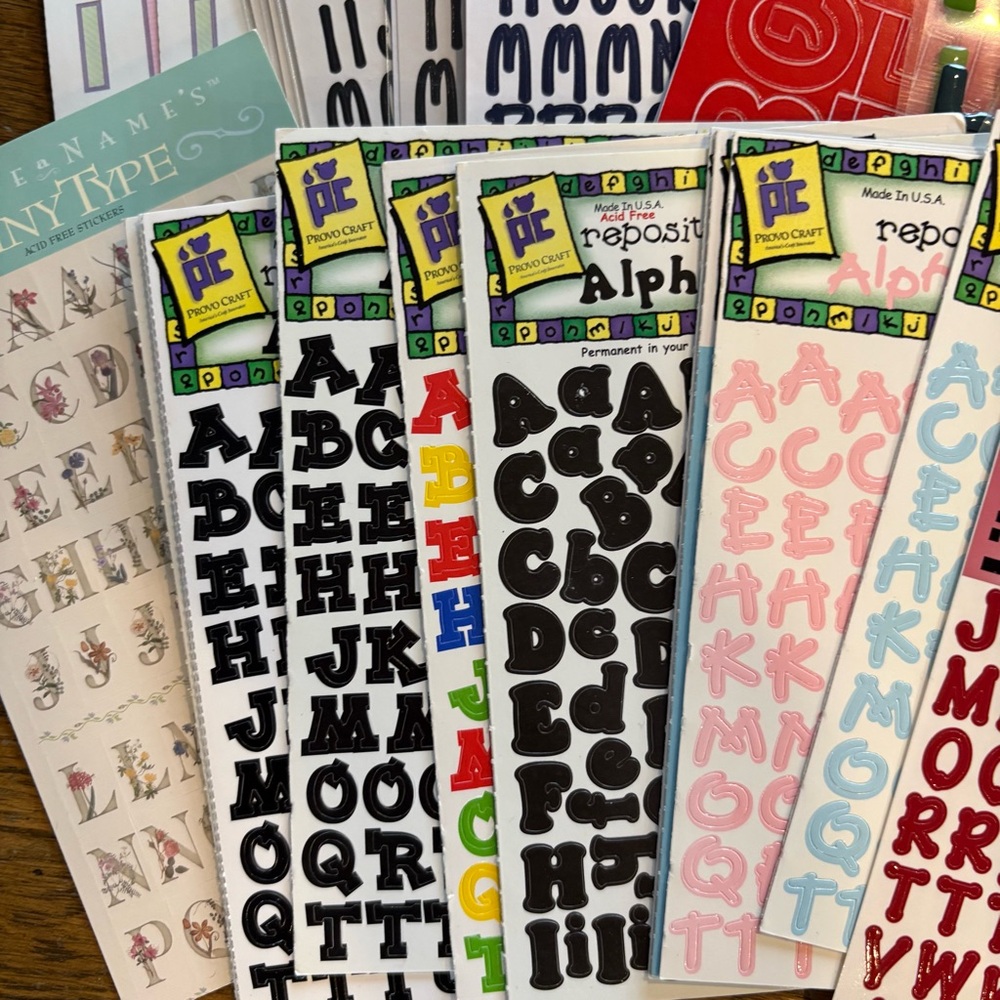 Bundle Scrapbook Alphabet A B C Crafting - Picture 3 of 12